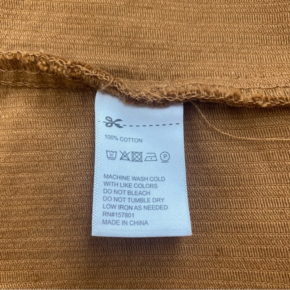 Chelsea DeBoer by Lily & Lottie Corduroy Camel Shacket - Picture 5 of 9